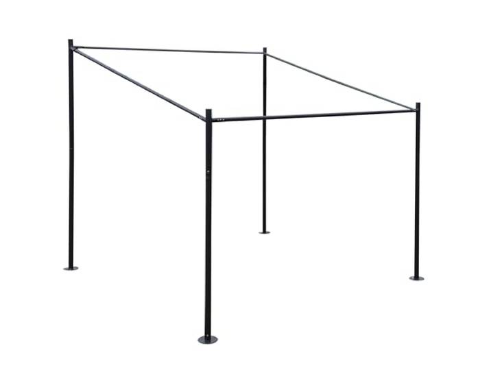 Mendler Pergola-Gestell HWC-A22 Stahl 3x3m