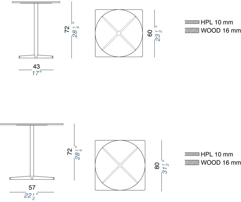 Lapalma Auki Tisch (Ø 80cm, weiß lackiert, weiß lackiert) Ø 80cm   weiß lackiert   weiß lackiert