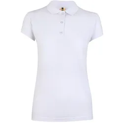 Polohemd Baumwolle Polyester weiß ♀ XL