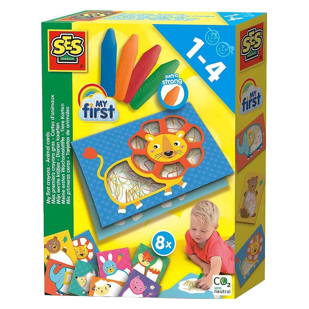 Ses My First - Kreide-Tierkarten (4x) (14404)