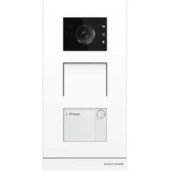 Busch-Jaeger Türstation Unterputz weiß 1RT LAN H81381P1-W-03 mit Kamera mit Abdeckung