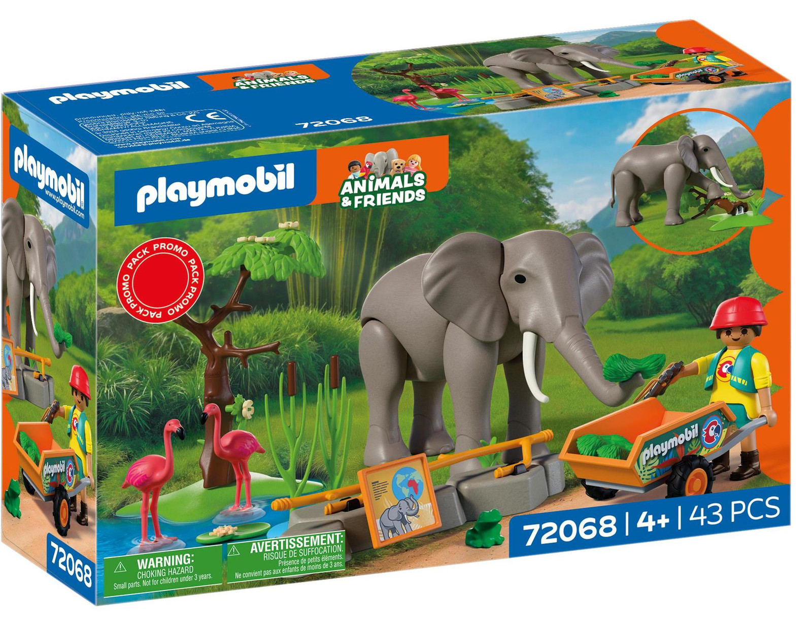 Playmobil 72068 Elephants and Zookeeper My Life The Zoo Promo Pack met 43 stuks