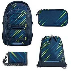 Coocazoo Porter Fast Lime Schulrucksack Set 4tlg