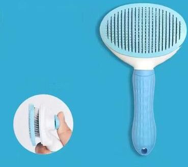 Uplifted Finds Pure Glow Self Cleaning Grooming Brush blue