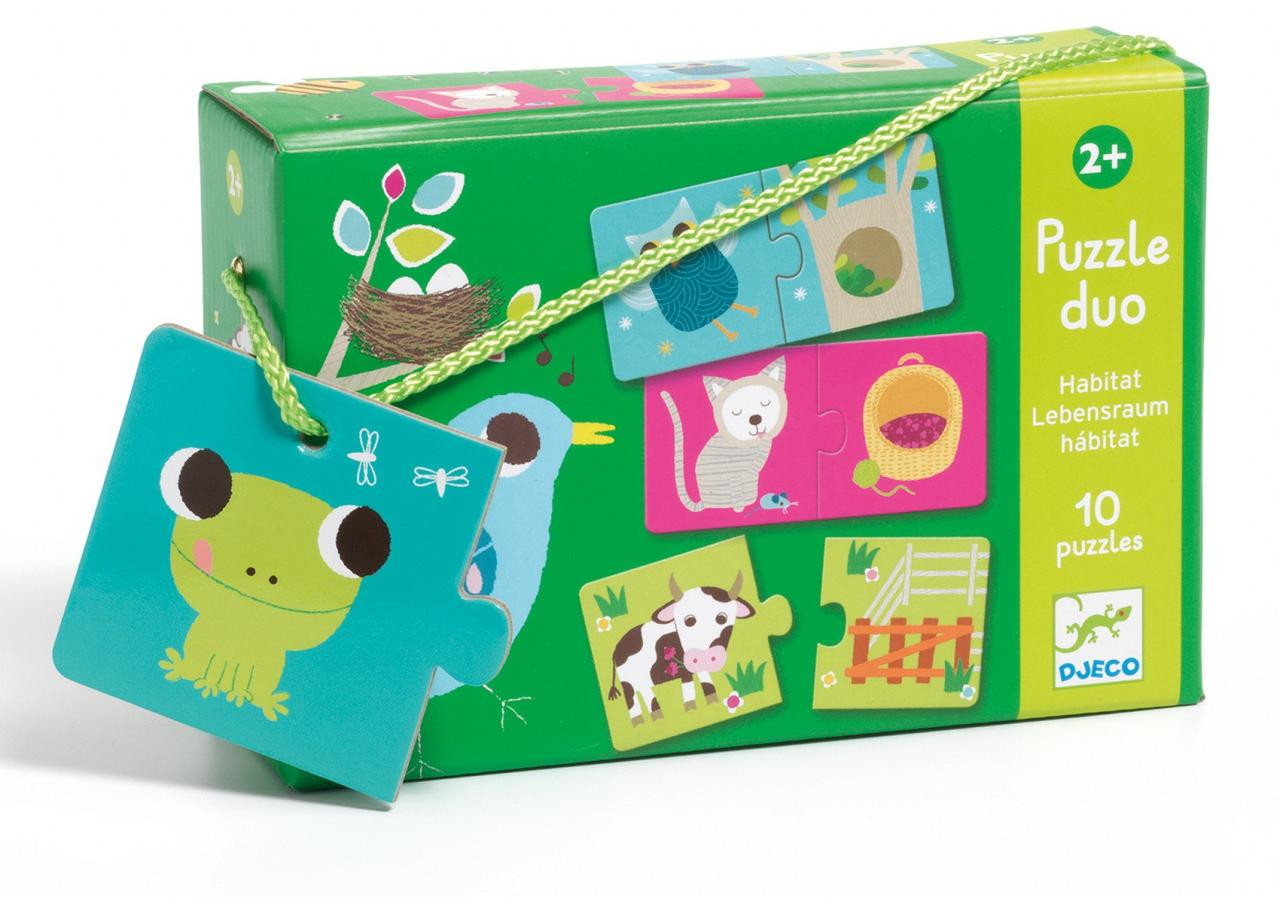 Djeco Puzzel duo Habitat