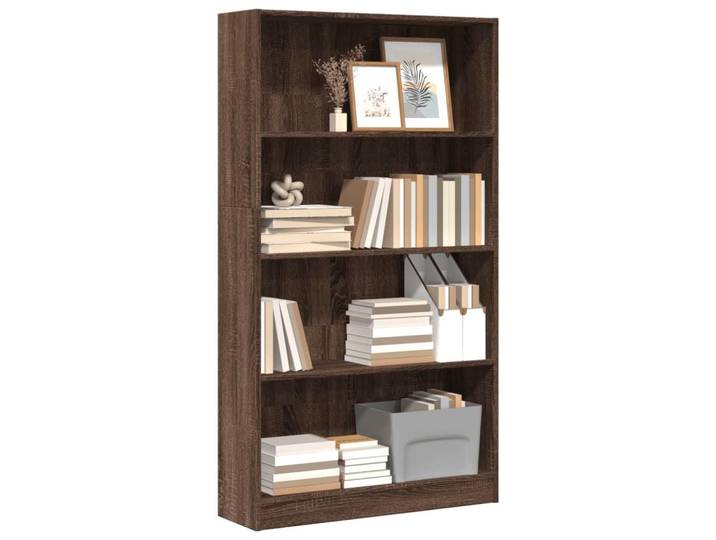 BEST-HOME Bibliothèque moderne - armoire à livres - chêne marron 80x24x143cm - Bois d'ingénierie kvci36059
