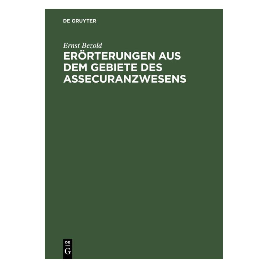 De Gruyter Bezold:Erorterungen aus dem Gebiete des (67826505)