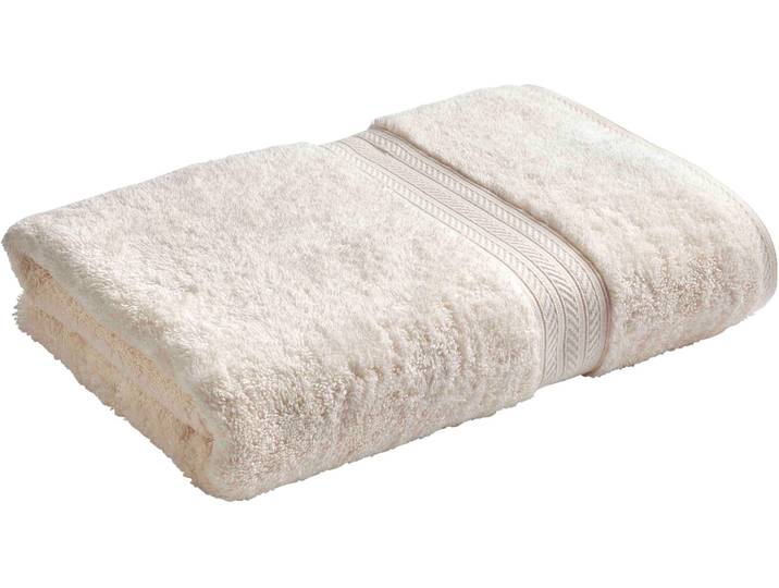 Duschtücher CHRISTY RENAISSANCE , beige (parchment), B:76cm L:142cm, Walkfrottier, Obermaterial: 100% Baumwolle, Handtücher, Duschtücher, Premium-Duschtücher in Luxusqualität, 675g/m², 76x142cm, 2er Set