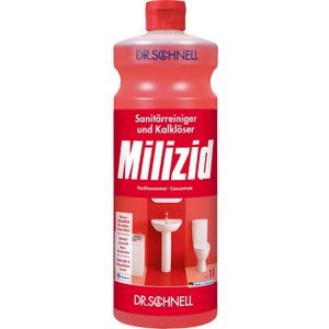 Dr.Schnell Badreiniger Milizid Original, Sanitärreiniger, gegen Kalk und Schmutz, 1 Liter