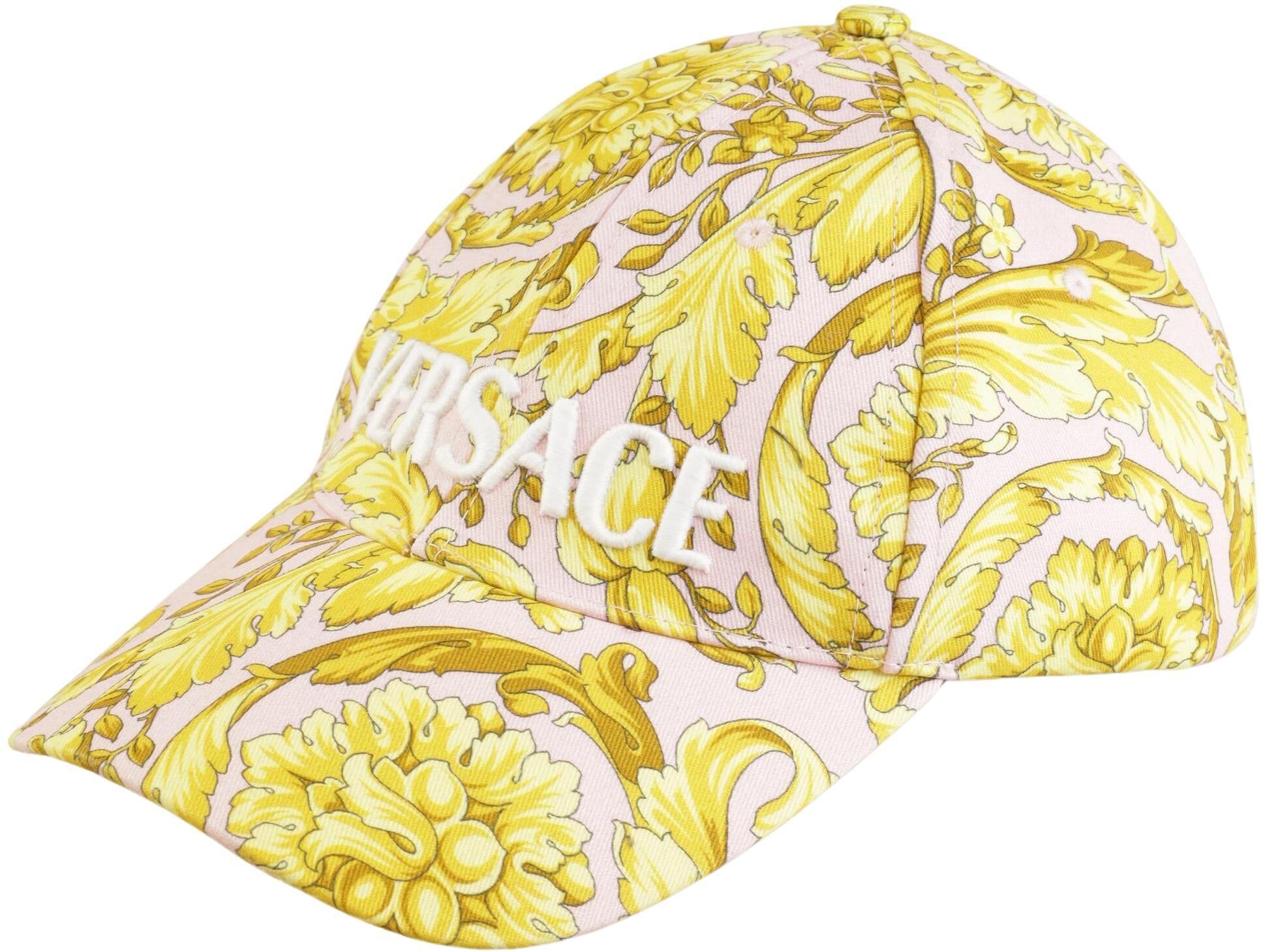 Versace Damen Hut oder Mütze, Mehrfarbig, Gr. EU 56, Synthetik / Baumwolle - Second Hand