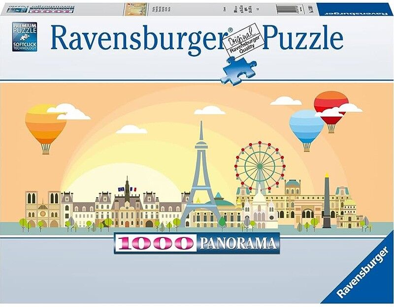 Ravensburger Puzzle 1000 p - Une journée à Paris (Panorama)