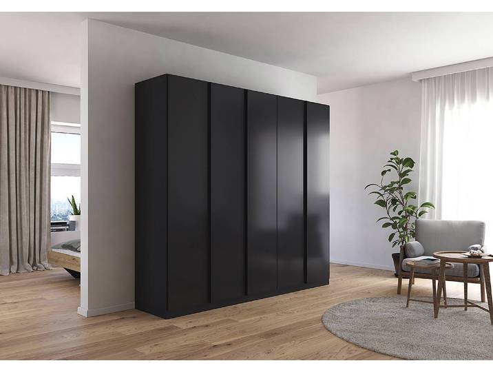 Drehtürenschrank 226cm Grau/Graumetallic Premium
