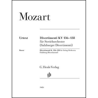 Wolfgang Amadeus Mozart - Divertimenti KV 136–138 (Salzburger Divertimenti) -