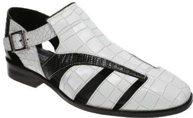 Stacy Adams Calandro - Mens 9.5 Black Sandal Medium