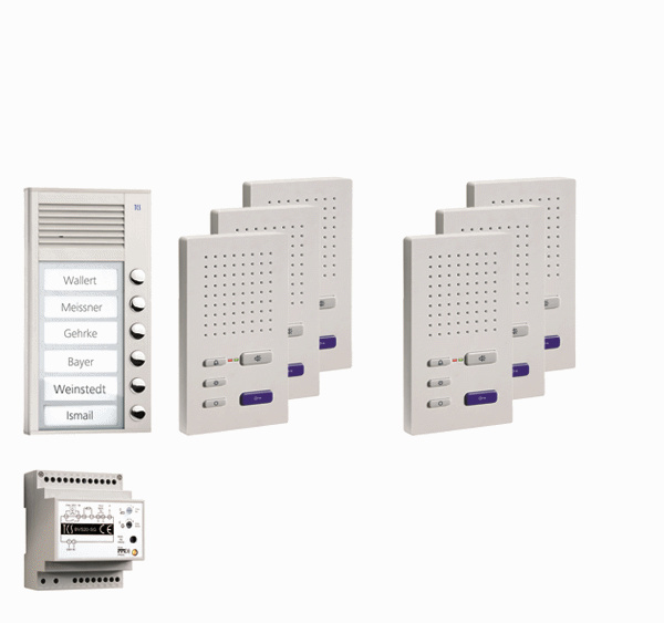 TCS pre pack6 hörerlosen FreisprechenAufputz PPAF06-EN/02