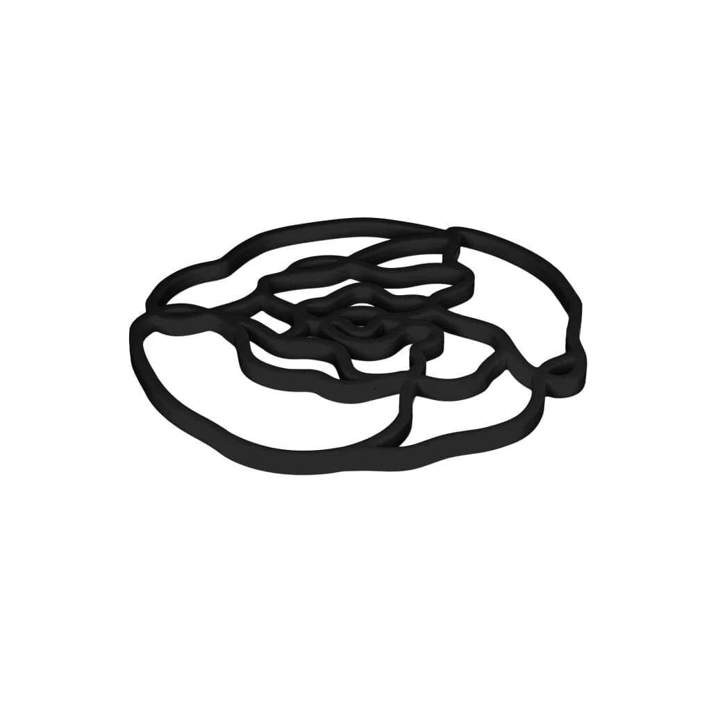 Tools2Cook Siliconen Onderzetter Peony Black