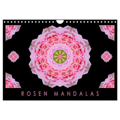 ROSEN MANDALAS (Wandkalender 2027 DIN A4 quer), CALVENDO Monatskalender