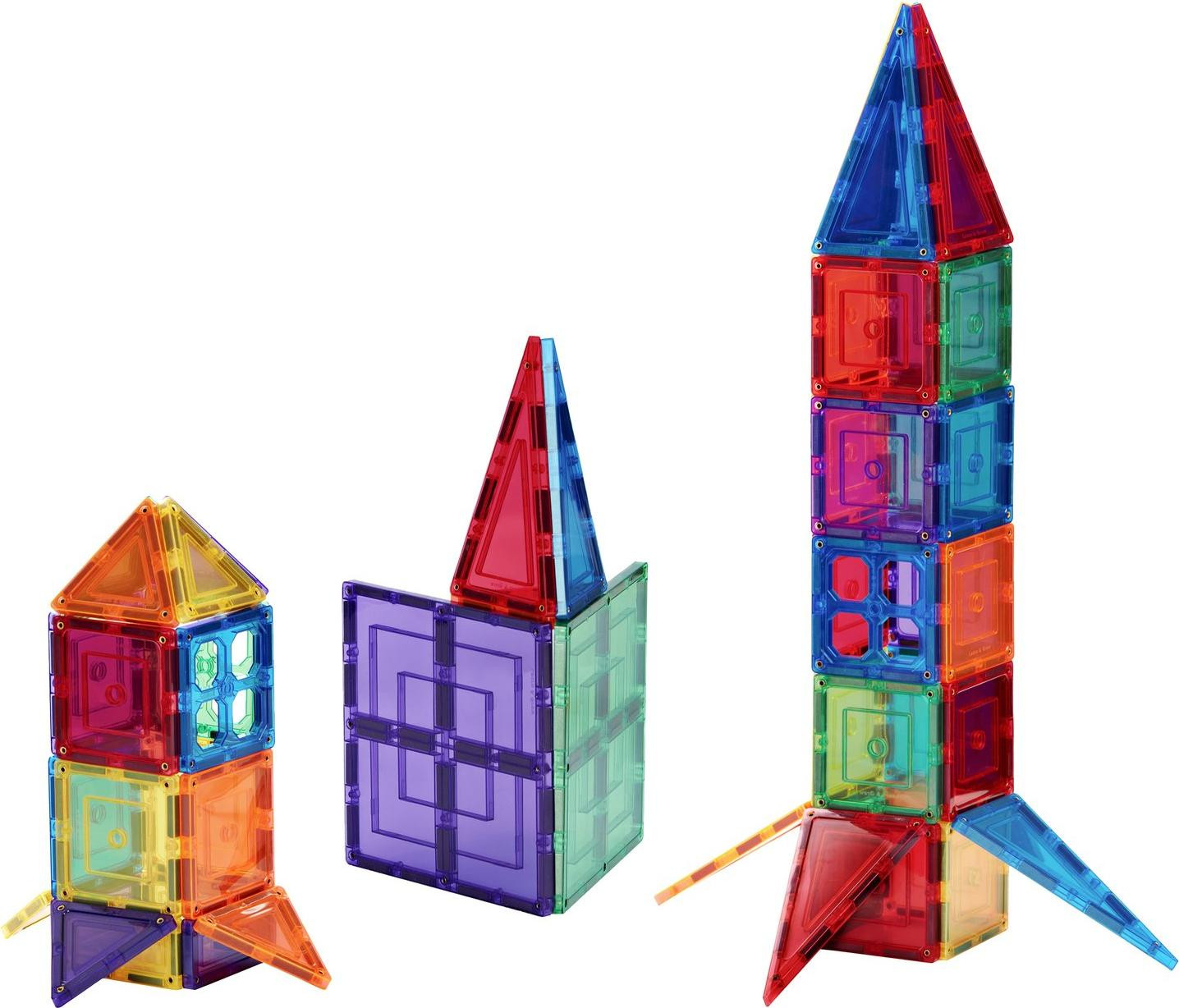 Learn & Grow Magnetische bouwset - Basisset (64 stuks) van Learn & Grow Toys