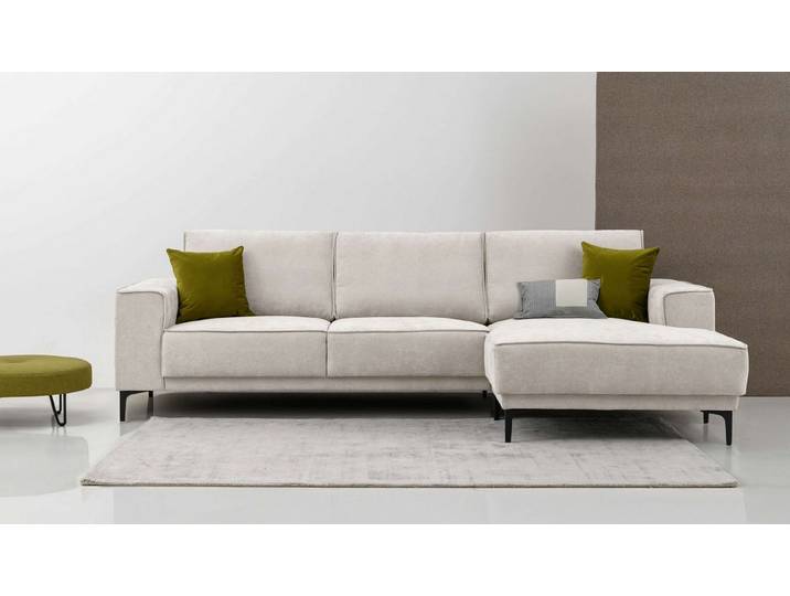 OTTO home Ecksofa OLAND Struktur fein L-Form, B: 280 cm, Skandi-Design