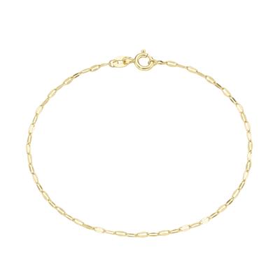 Armband LUIGI MERANO "fantasieförmig mit diamantierten Gliedern, Gold 375", gold, Armbänder, Damen, 19cm, Gelbgold 375, Armband