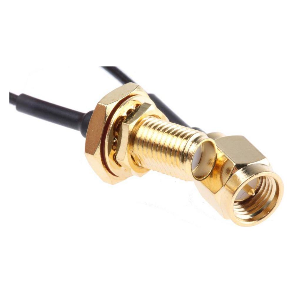 RS PRO SMA-SMA plug cable assembly,IP67, 100mm (7942879)
