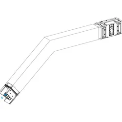 Schneider Electric KSA630DLF43B KSA Winkelelement, 630A, flach PE außen, Wahllänge, Winkel ? 90°