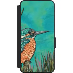 Nivocase Klapphülle für Xiaomi Redmi Note 14 5G Handyhülle aus Kunst Leder NIVOflip schwarz Malerei Tiere (Xiaomi Redmi Note 14 5G), Smartphone Hülle, Schwarz