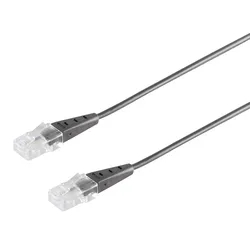 SDN Anschlusskabel RJ45 Stecker > RJ45 Stecker Rundkabel 4-adrig schwarz 6,0m