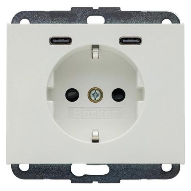 Berker K.1 SSD M.2F.USB-C 20W PWS / 48157009 (48157009-Berker-)