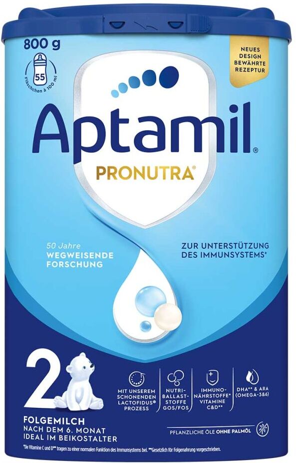 Aptamil Pronutra 2 Folgemilch ab dem 6. Monat 800g
