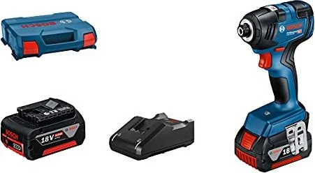 BOSCH Professional Akku-Schlagschrauber GDR 18 V-200, Koffer 0.601.9J2.107 (2 × 4 Ah)