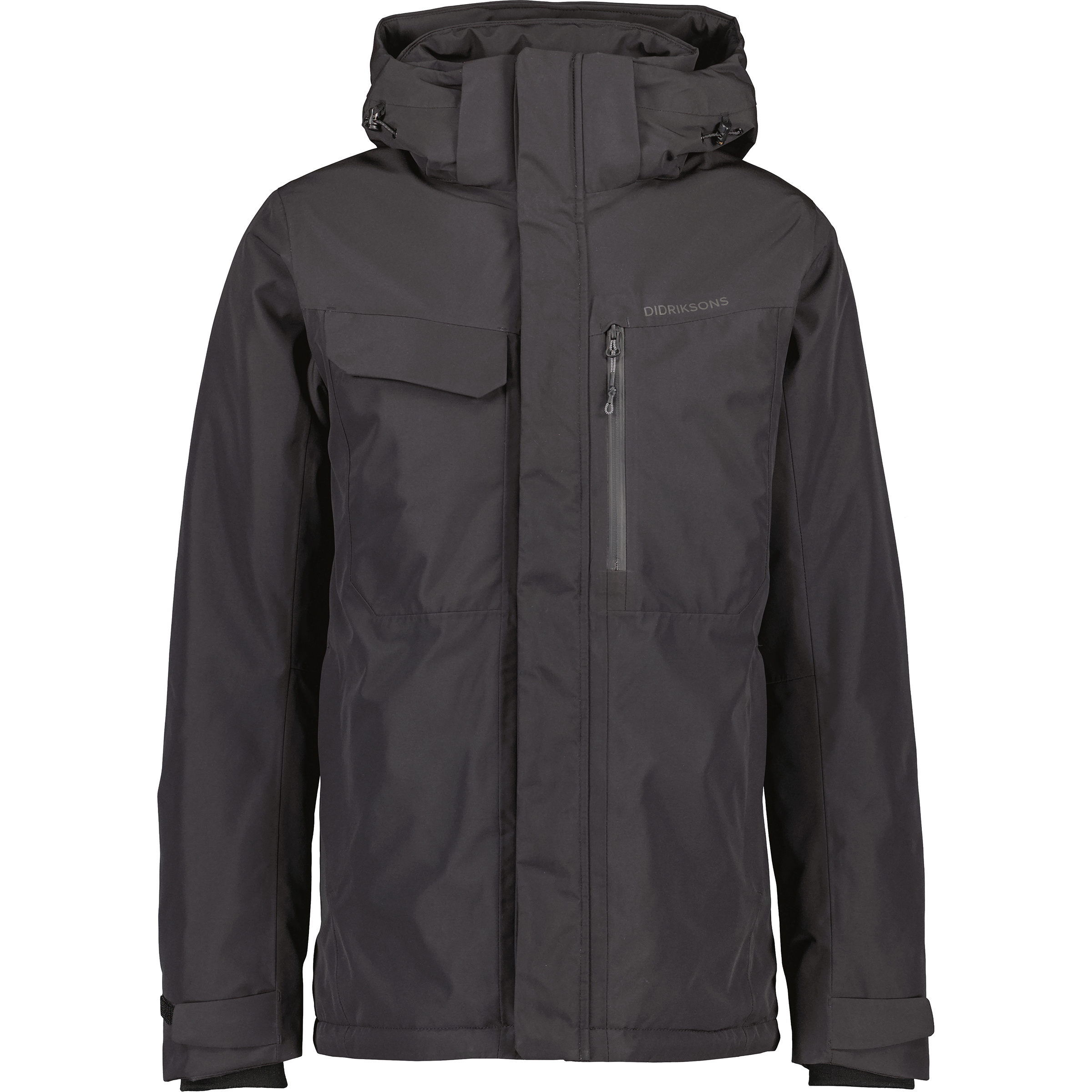 Didriksons Stefan Herren Kunstfaserjacke schwarz Größe M Lifestyle Wasserdicht Wasserabweisend