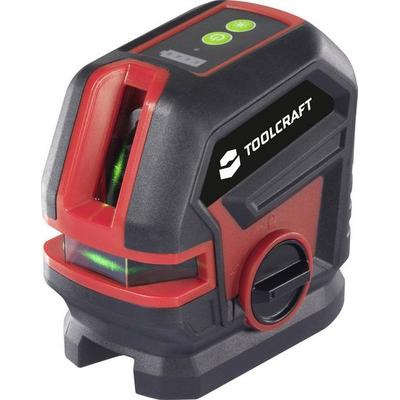 TOOLCRAFT Kreuzlinienlaser grüner Laser, selbstnivellierend Reichweite (max.): 30m
