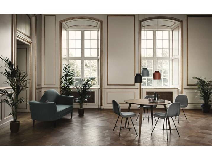 Ronde Pendelleuchte Ø20 Taubengrau - GUBI - Esszimmer - Aluminium