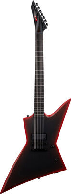 ESP LTD EXL-7B Black Metal II Black Redburst Satin