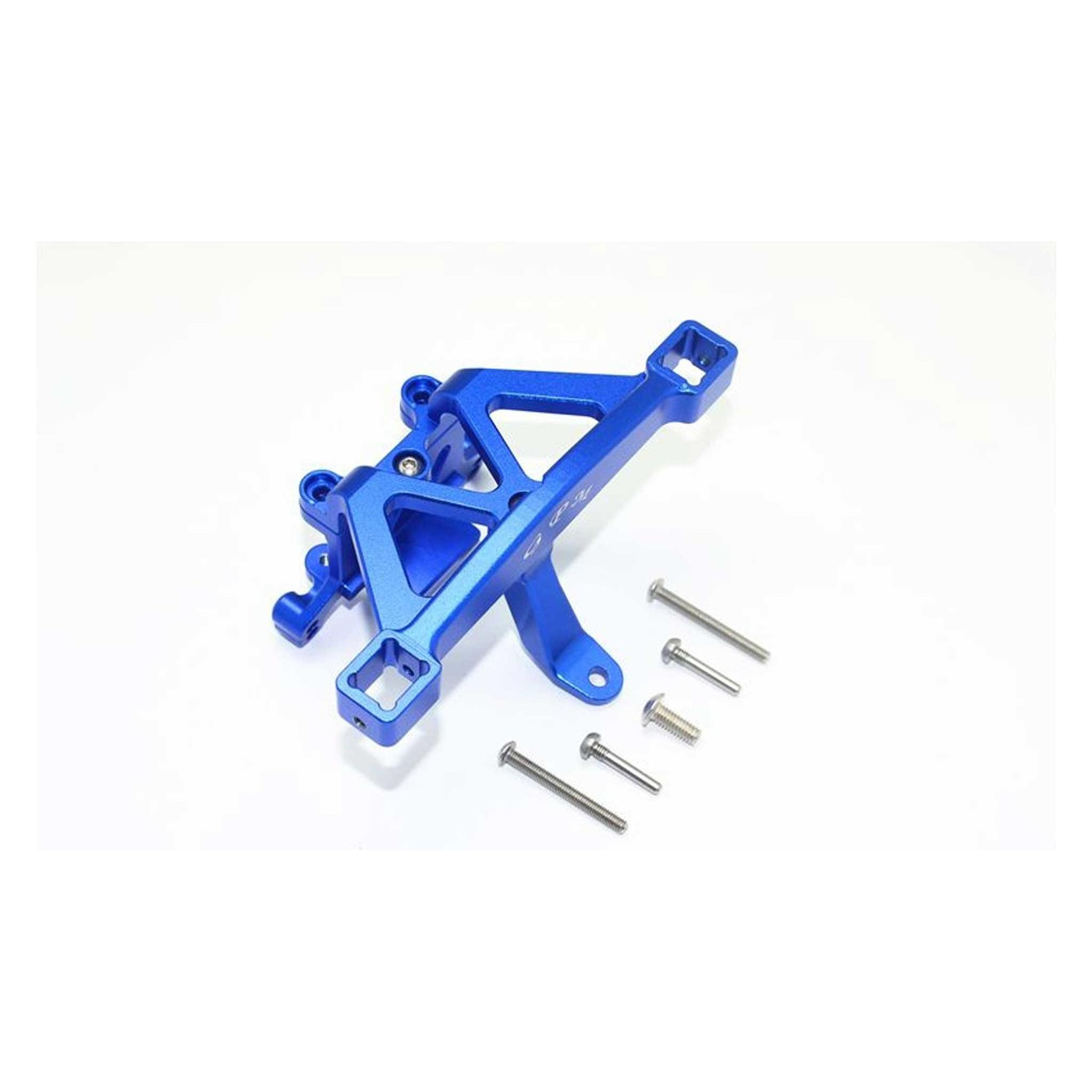 GPM aluminium karosseriebefestigungshalter vorn blau trx 1/10 e-revo (GPMER2029B)