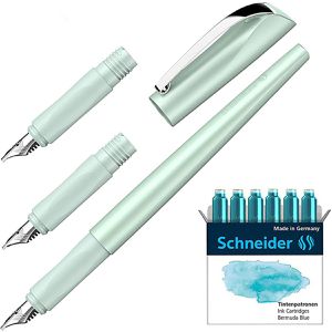 Schneider Kalligraphie-Stift Callissima, mint, Füller mit 3 Federn