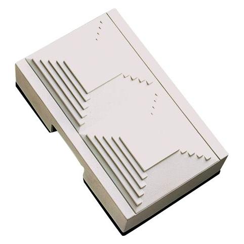 Csdk SL Dørklokke hvid med sort bund mekanisk, med 2 toner Bruger 4 stk LR14 C batterier (TI LXO BAT)