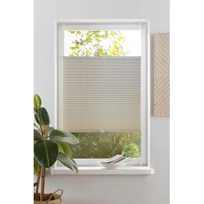 Plissee OTTO HOME "LAHOLM" Gr. 9, beige (creme), B:120cm H:130cm, Obermaterial: 100% Polyester, Plissees, Fixmaß, Bestseller mit über 4000-Bewertungen, für Fenster & Tür