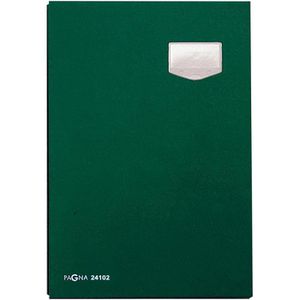 Pagna Unterschriftenmappe 24102-03 de Luxe, A4, 10 Fächer, Hartpappe mit Kunststoffbezug, grün