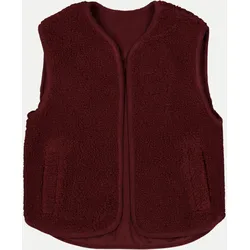 Teddyfell-Weste Rot XS