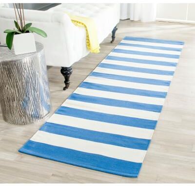 SAFAVIEH Handmade Montauk Caspian Stripe Cotton Flatweave Rug