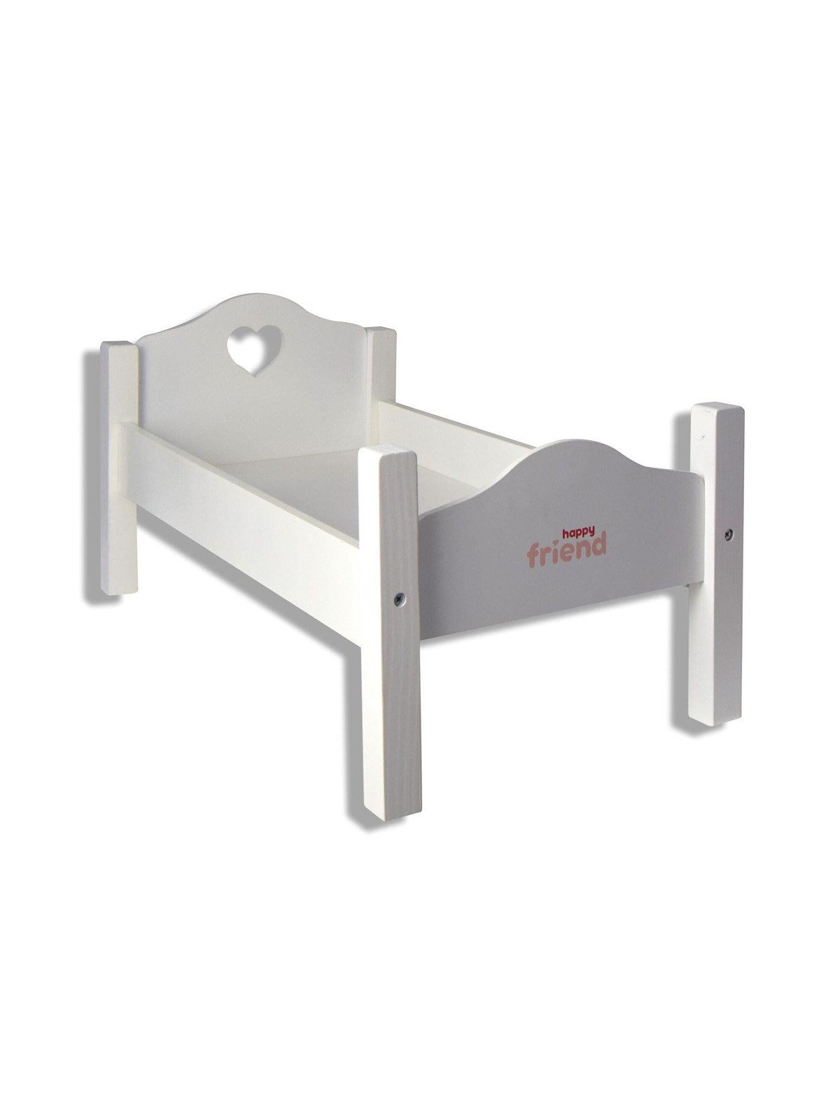 Happy Friend Wooden Doll Bed