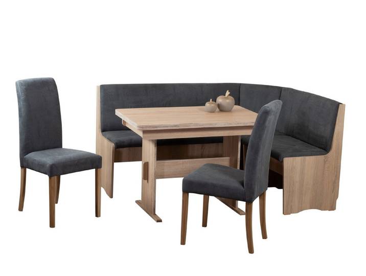 Stolebaenk Eckbankgruppe Duisburg Titanic Sonoma Duisburg MA/PE, (Eckbankgruppe, 1 x Eckbank, 1 x Tisch, 2 x Stuhl), Beidseitig aufbaubar