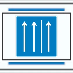 HB-Druck Schild Seitenstreifen befahren Symbol A2 (420x594mm)