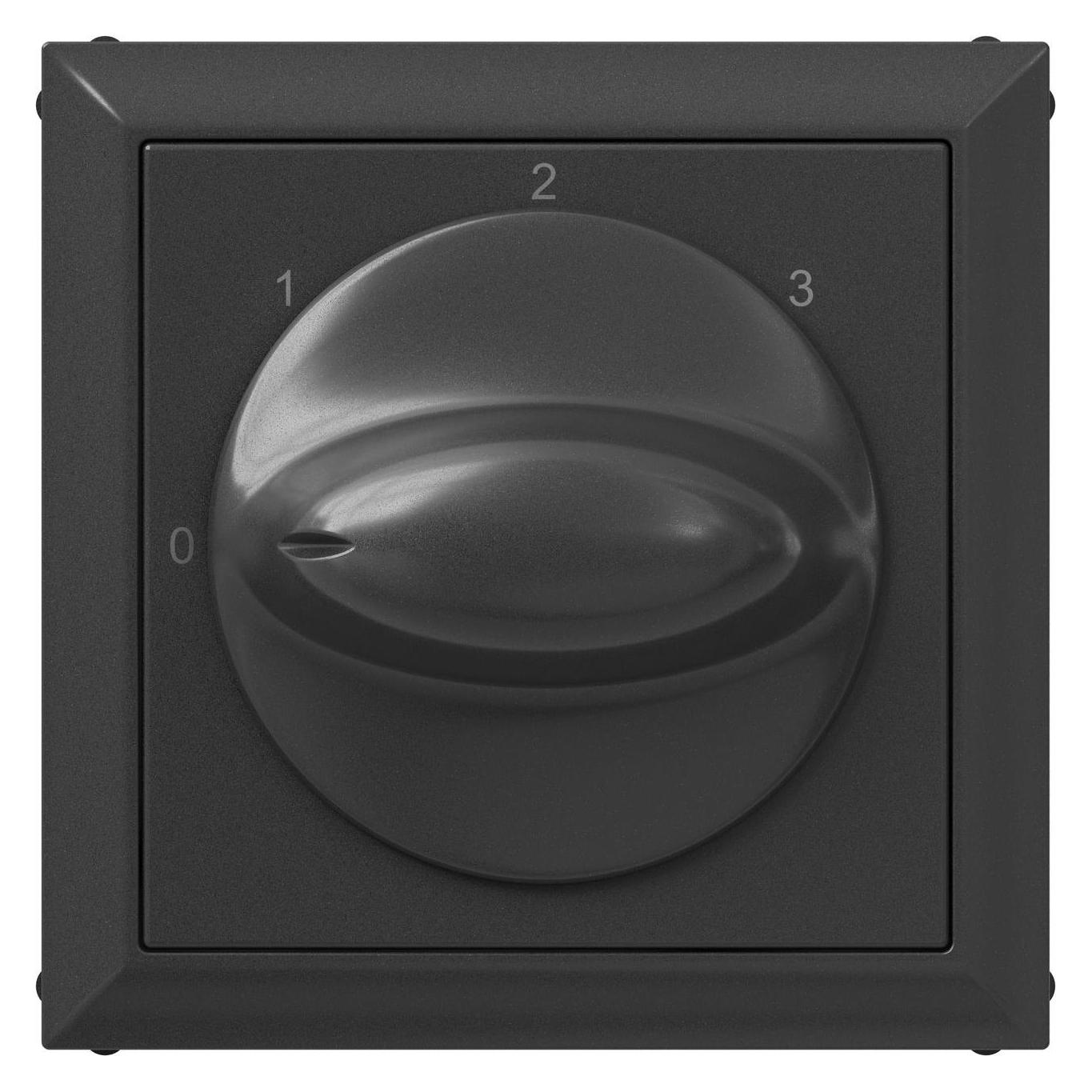 Legrand SEANO Abdeckung für 3-Stufenschalter mit Nullstellung (0, 1, 2, 3) (765432)