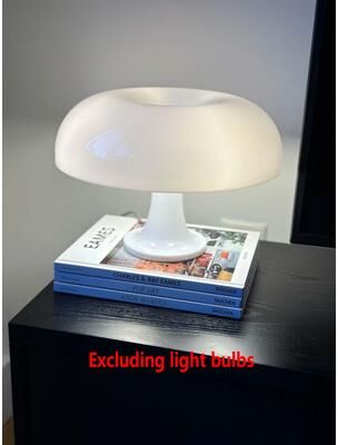 Uplift Essentials Modern Minimalist Mushroom Table Lamp For Bedroom And Living Room white uk