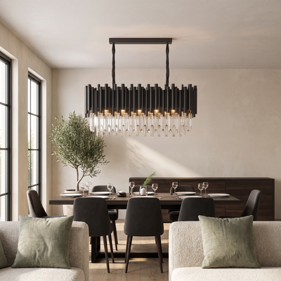 Obsidian Pendant   Luxury Crystal Pendant   Large / Warm White (3000k)   MOD LIGHTING