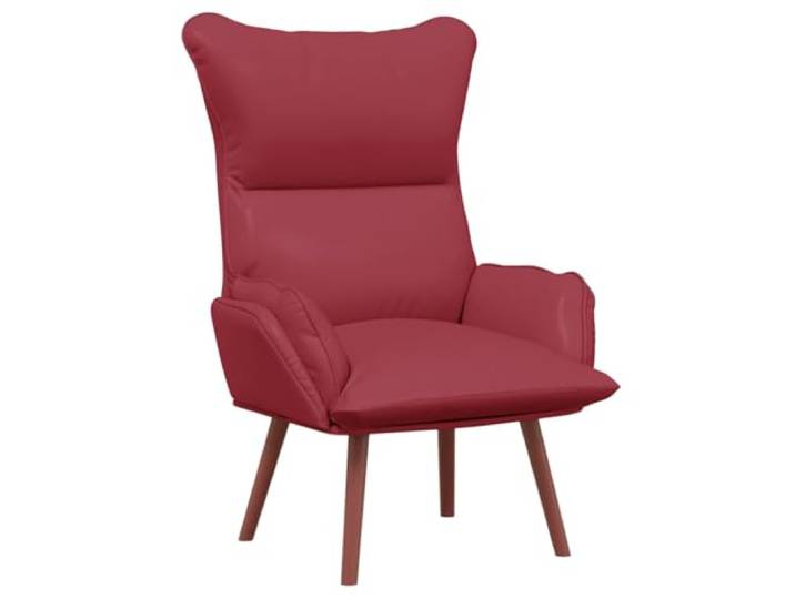 NLQMSU Sessel, Bordeaux, 69 x 74 x 93 cm, Kunstleder Armlehnen gepolstert mit Polyesterschaum, Füße aus massivem Gummi, langlebige Komfort-Sitzfläche, raffinierter