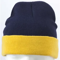 Myrtle Beach Unisex 2-farbige Strickmütze Mütze MB7550 navy/gold one size